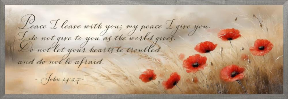 Peace I Leave With You Scripture Wall Art
