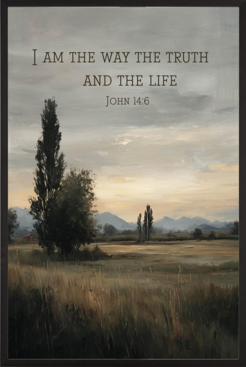 The Way and the Truth Inspirational Wall Art
