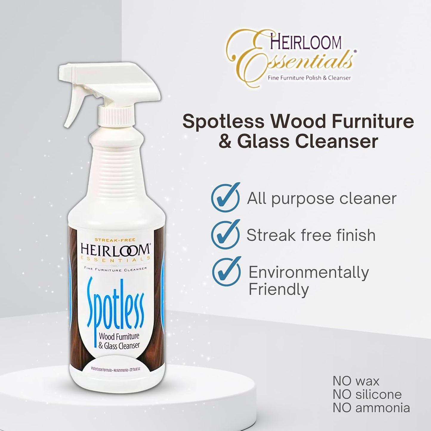 Spotless Furniture & Glass Cleanser - 32 Ounce