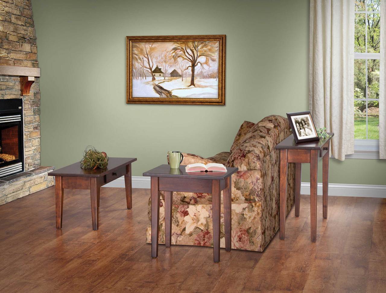 Shaker Sofa Table w/Drawer
