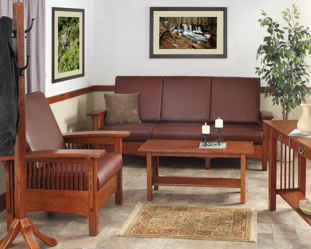 Mission 2 Drawer Sofa Table