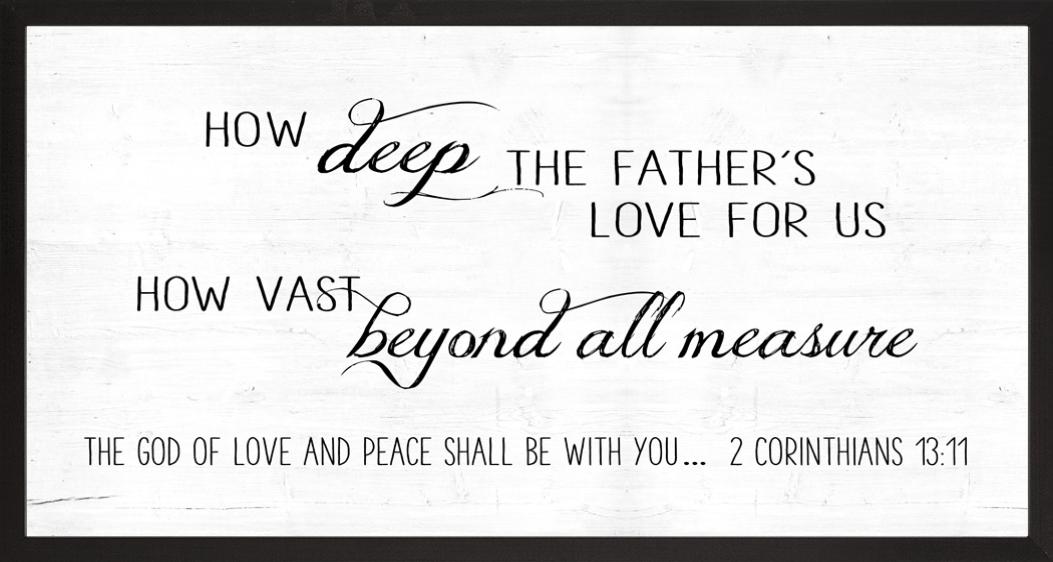 How Deep The Father's Love Scripture Wall Art