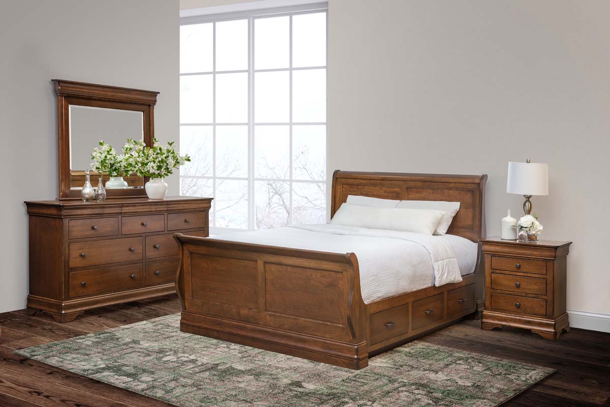 Calais Storage Sleigh Bed