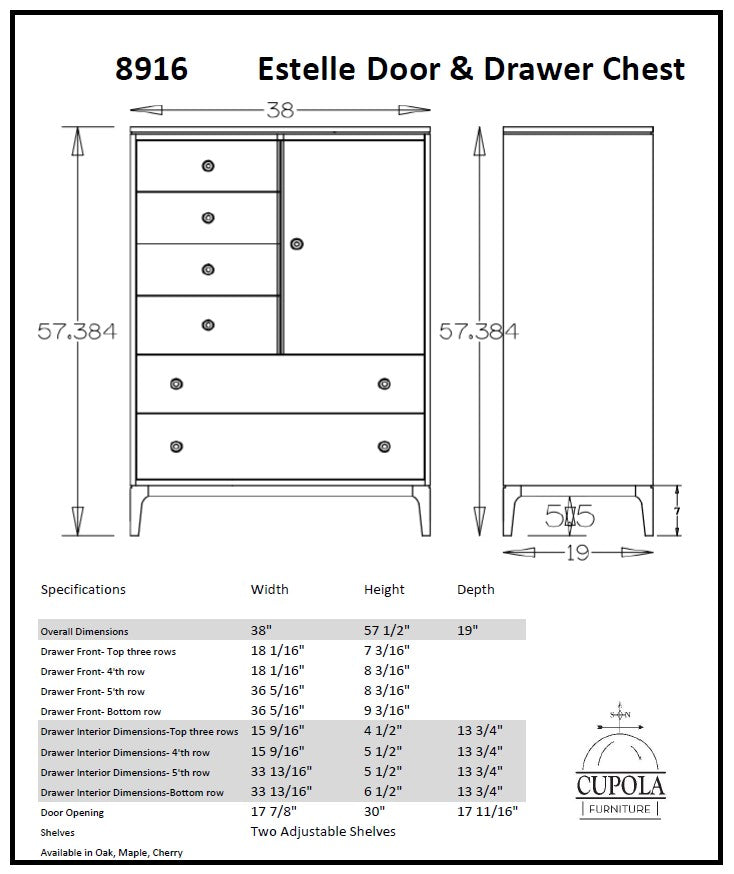 Estelle Door and Drawer Chest