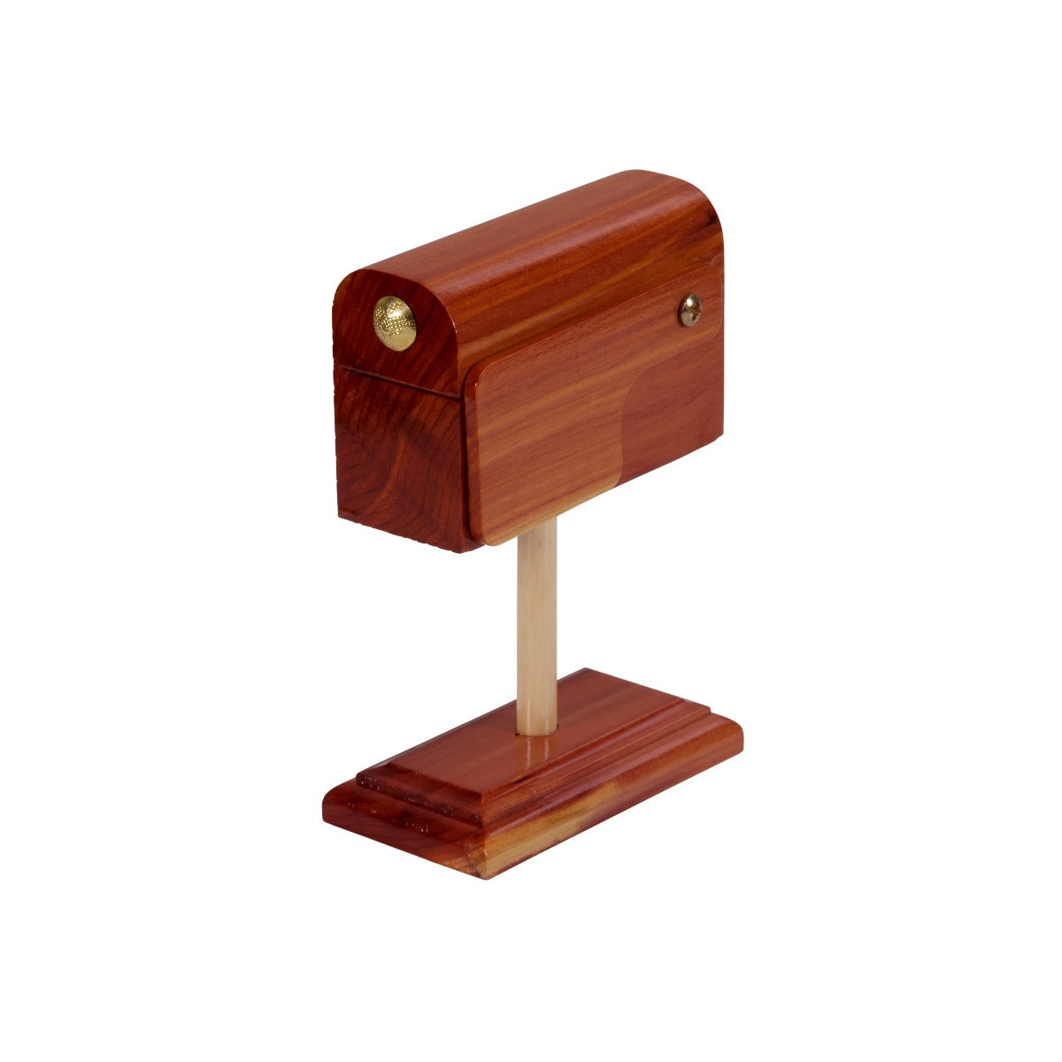Handcrafted Cedar Mailbox Stamp Roll Dispenser