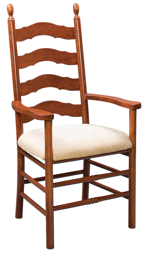 French Country Ladderback Arm Chair