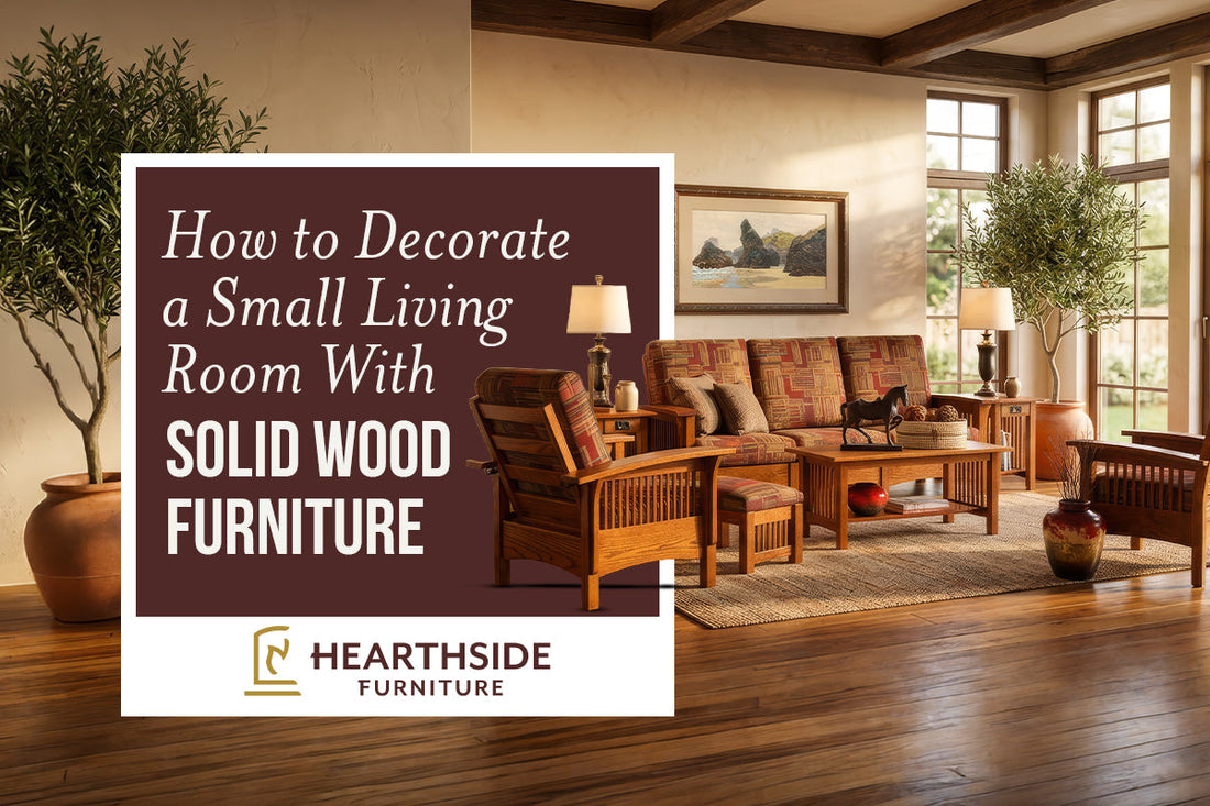 How to Decorate a Small Living Room With Solid Wood Furniture