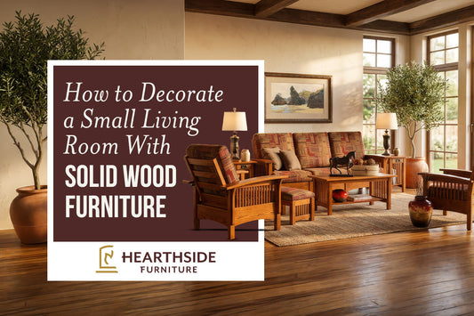 How to Decorate a Small Living Room With Solid Wood Furniture