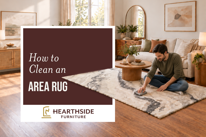 how to clean area rug at home 