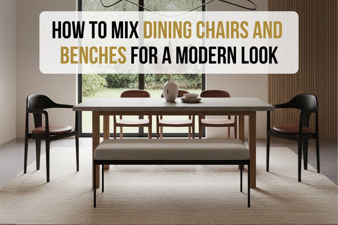 How to Mix Dining Chairs With Benches for a Stylish Modern Look