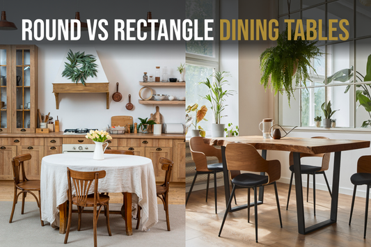 Round vs Rectangle Dining Tables: Choosing the Right Shape - Featured Image