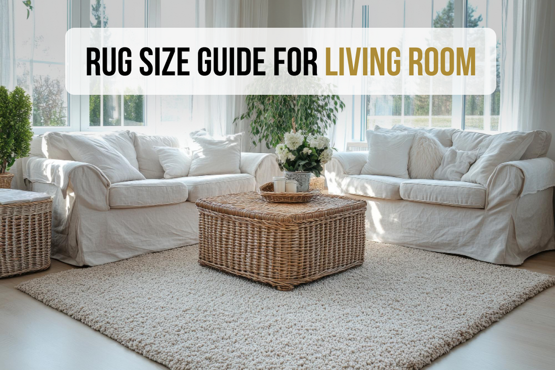 Rug Size Guide for Living Room - Featured Image