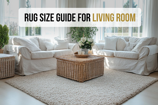Rug Size Guide for Living Room - Featured Image