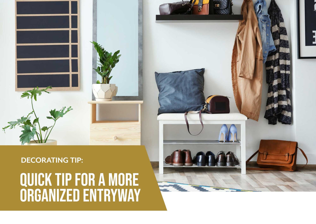 Decorating Tip: Quick tip for a more organized entryway - Featured Image