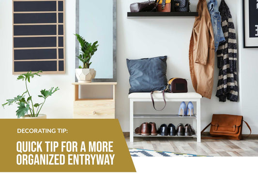 Decorating Tip: Quick tip for a more organized entryway - Featured Image