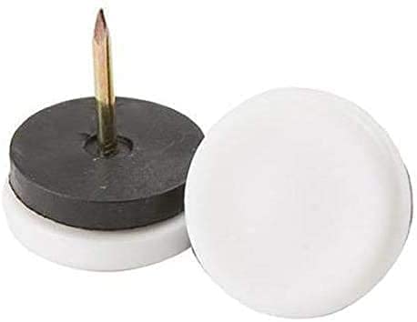 Nail-On Nylon Chair Leg Glides for Carpet & Rugs, 7/8"