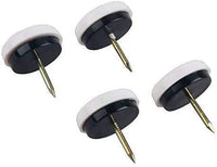 Nail-On Nylon Chair Leg Glides for Carpet & Rugs, 7/8"
