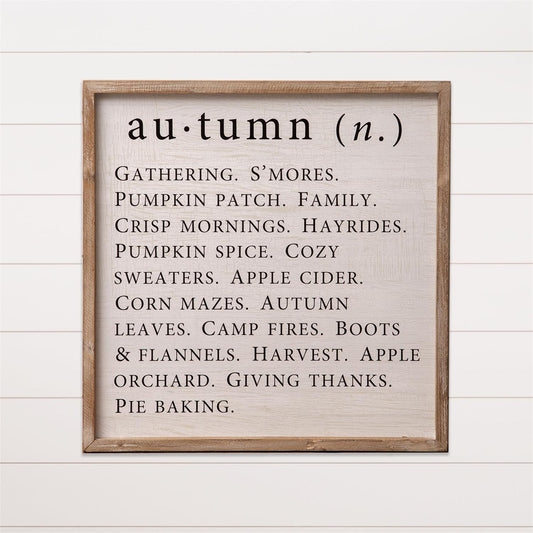 Autumn Definition Framed Wall Art