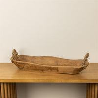 Drift Knot Teak Wood Decorative Tray