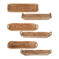 Drift Knot Teak Wood Decorative Tray