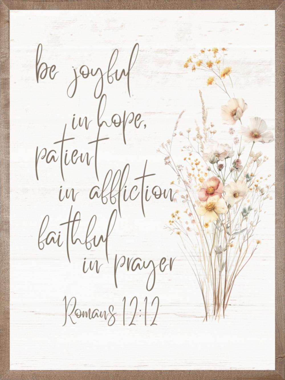 Be Joyful In Hope Wall Art