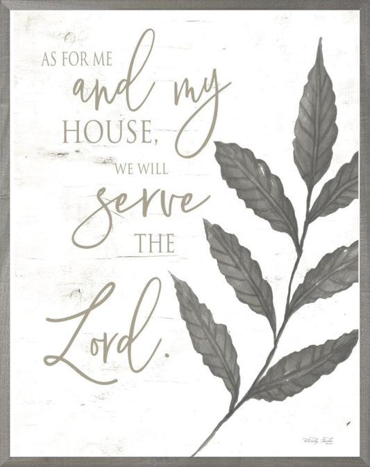 As For Me and My House Farmhouse Wall Art