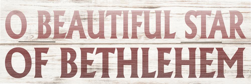 O Beautiful Star of Bethlehem Rustic Pallet Art