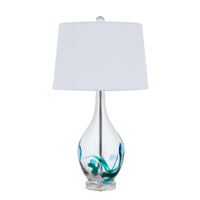 Harlan Art Glass Table Lamp