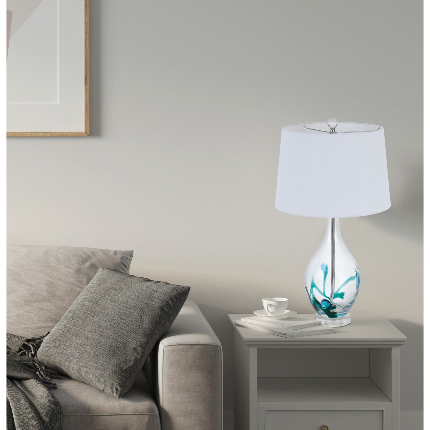 Harlan Art Glass Table Lamp