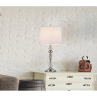 Effingham Chrome Table Lamp Set with Crystal Accents (Set of 2)