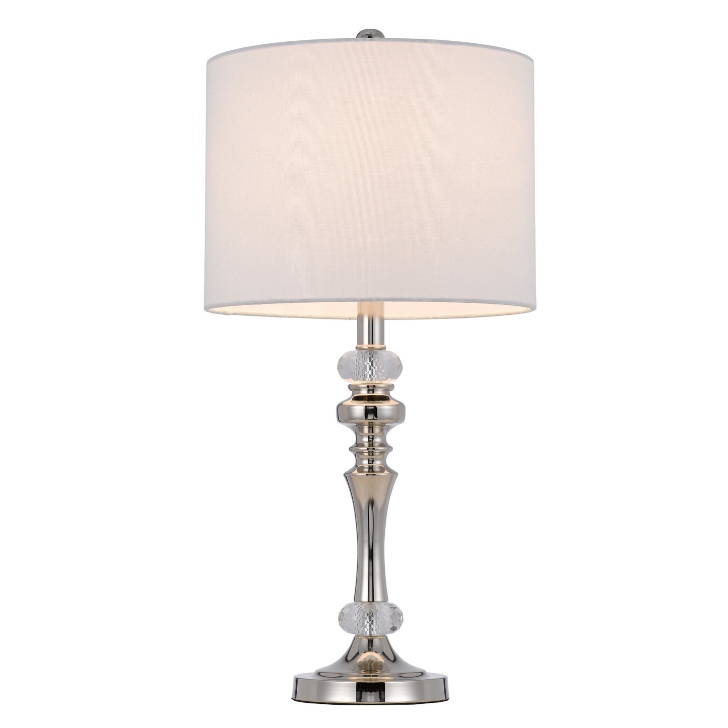 Effingham Chrome Table Lamp Set with Crystal Accents (Set of 2)