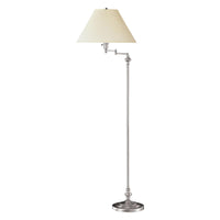 Swing Arm Floor Lamp | Brushed Steel
