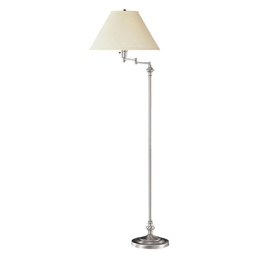 Swing Arm Floor Lamp | Brushed Steel