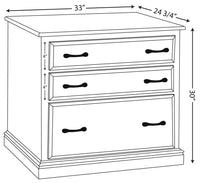 Harrington Media Storage Cabinet with File Drawer