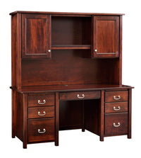 Eshton Double Pedestal Desk w/Hutch