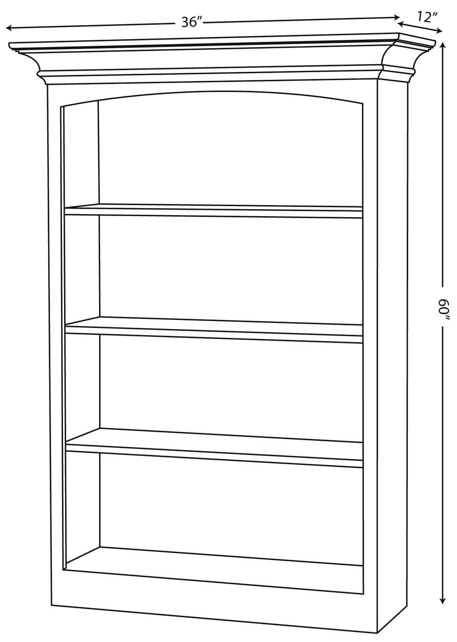 Hampton 5' Bookcase