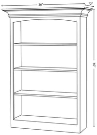 Hampton 5' Bookcase