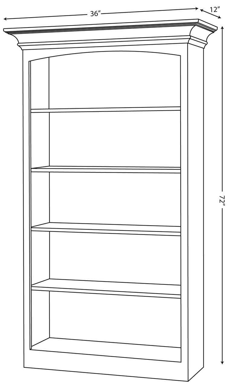 Hampton 6' Bookcase