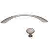 Contemporary | Satin Nickel ~ CF ~ Silver Tones