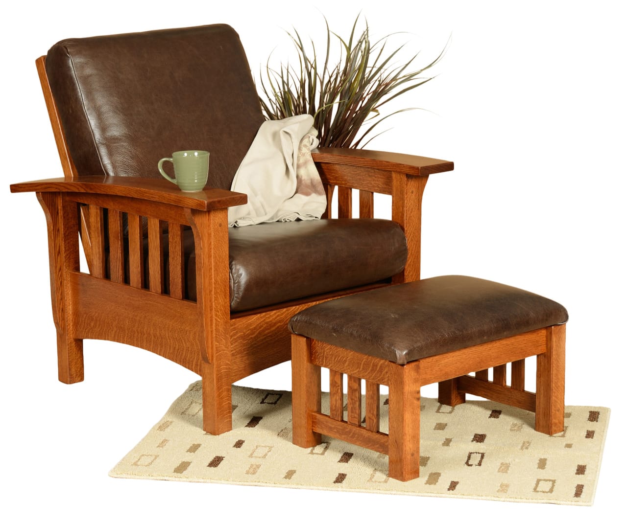 Classic Mission Ottoman