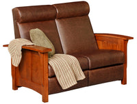 Paneled Mission Reclining Loveseat