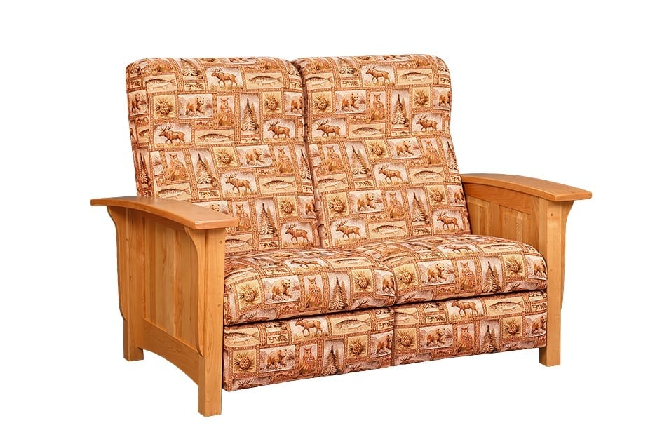 Paneled Mission Reclining Loveseat