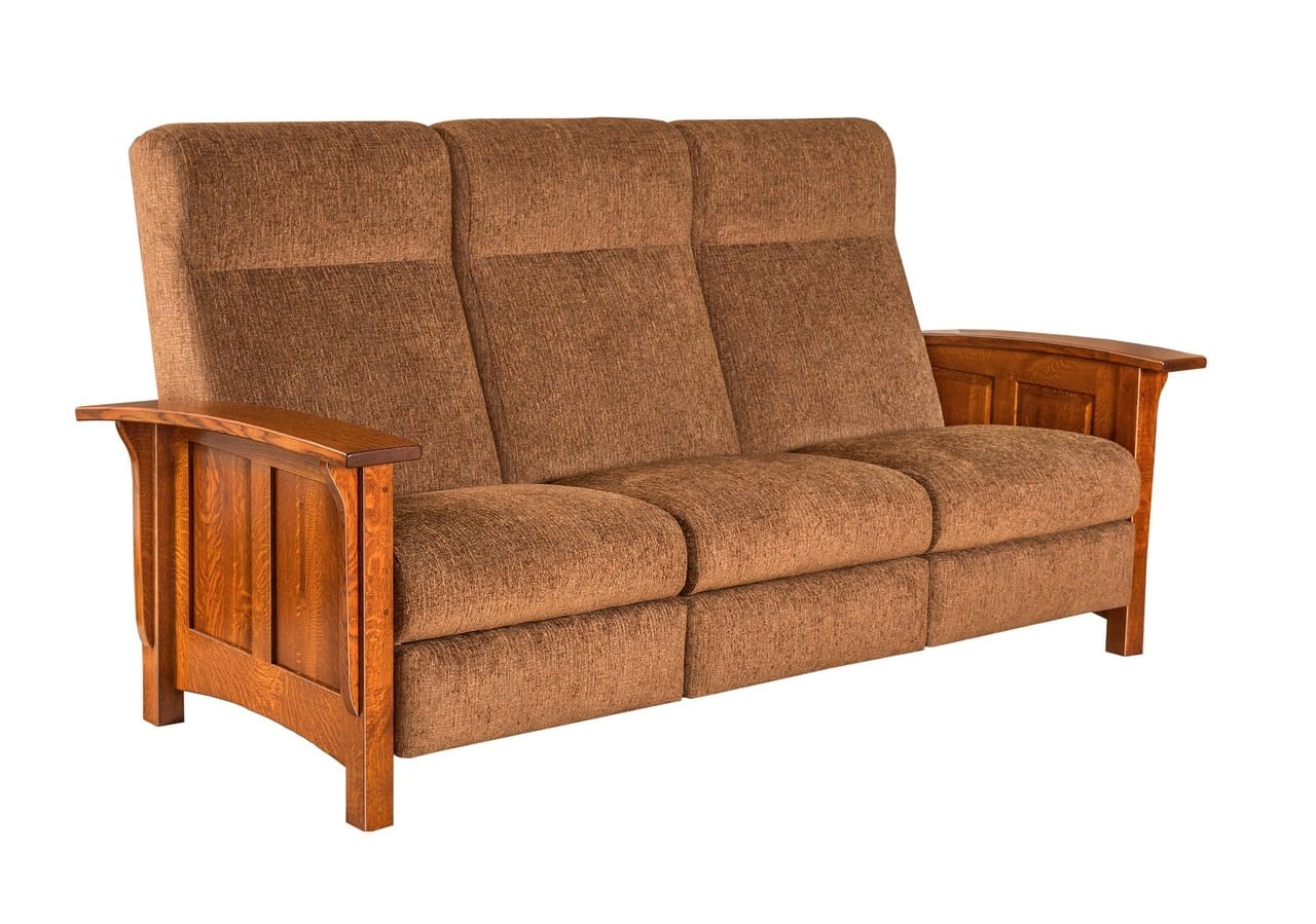 Paneled Mission Reclining Sofa