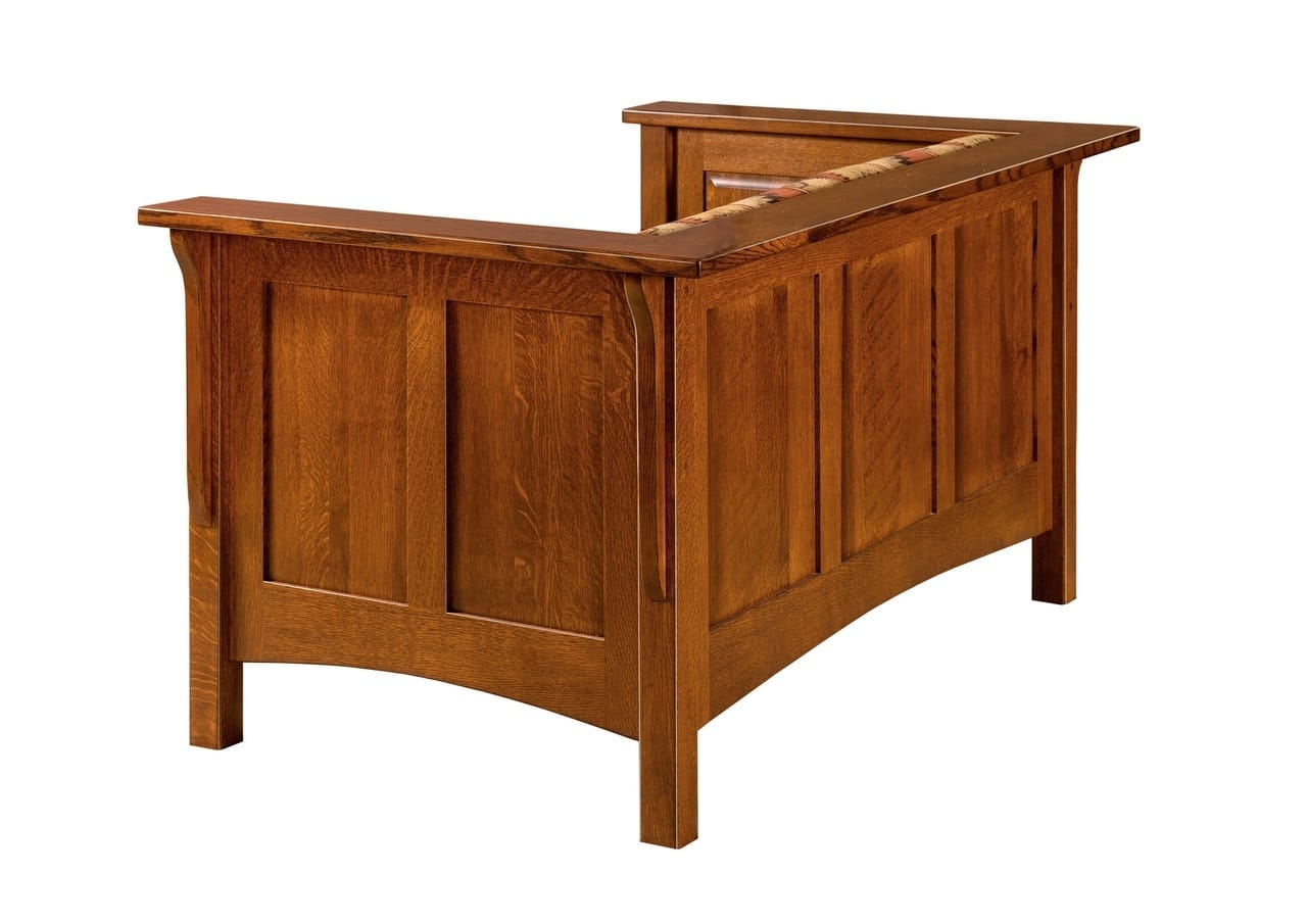 Paneled Mission Club Loveseat
