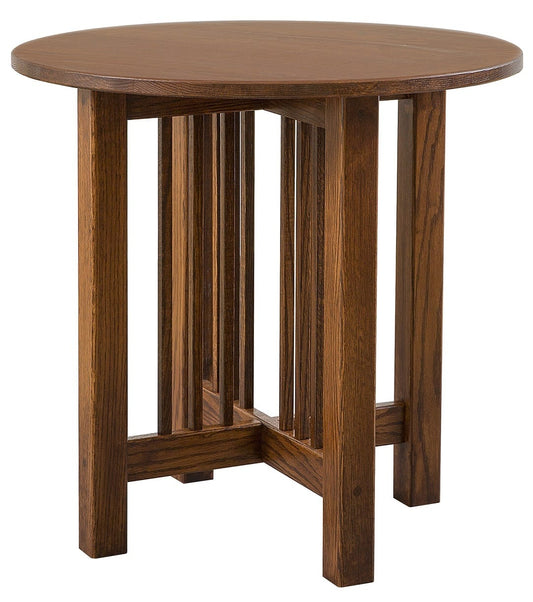 Mission Round End Table