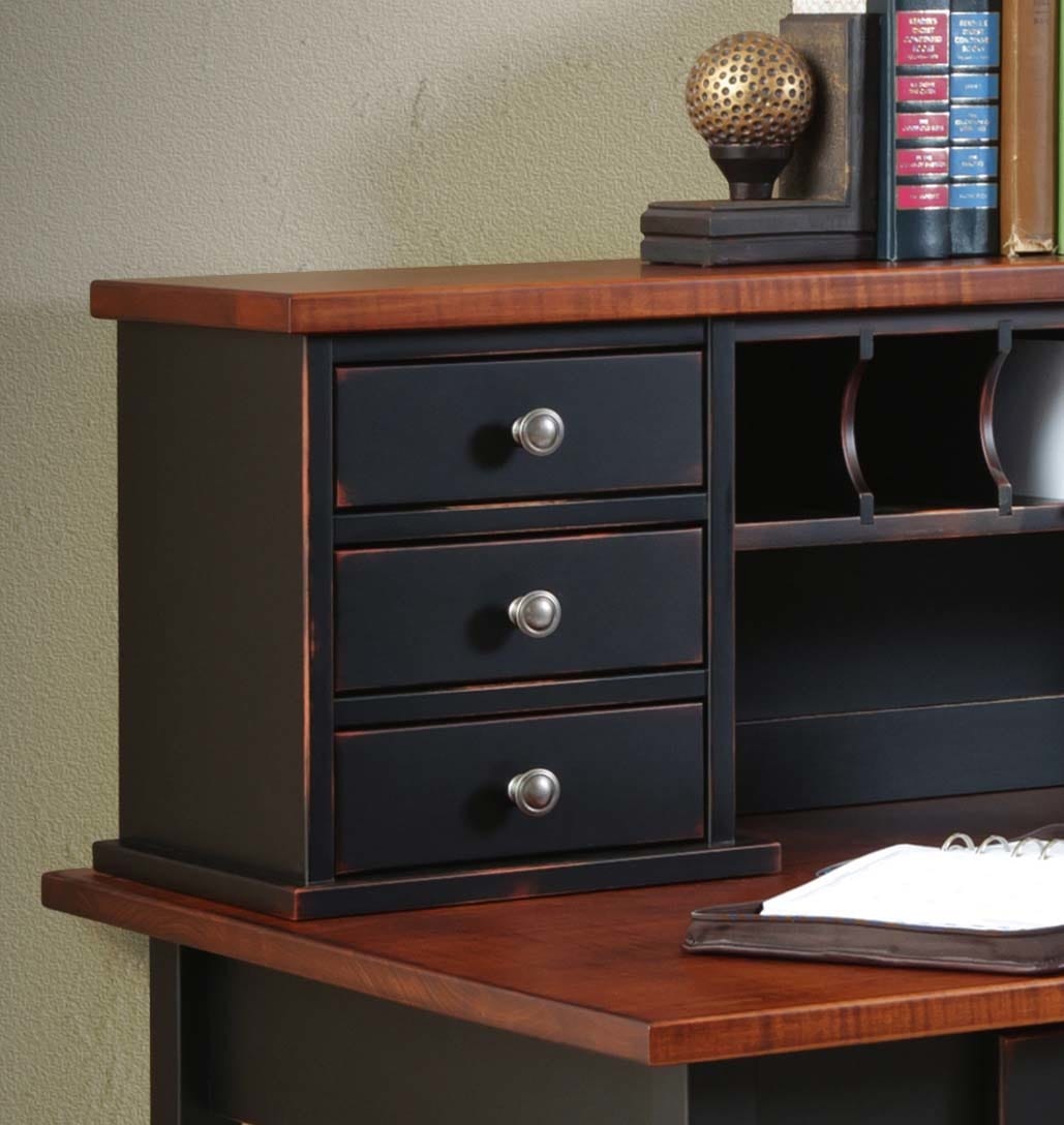 Eshton Single Pedestal Desk with Hutch