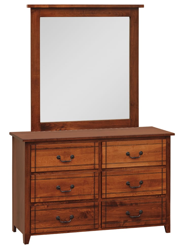 Madison 6 Drawer Dresser w/Mirror