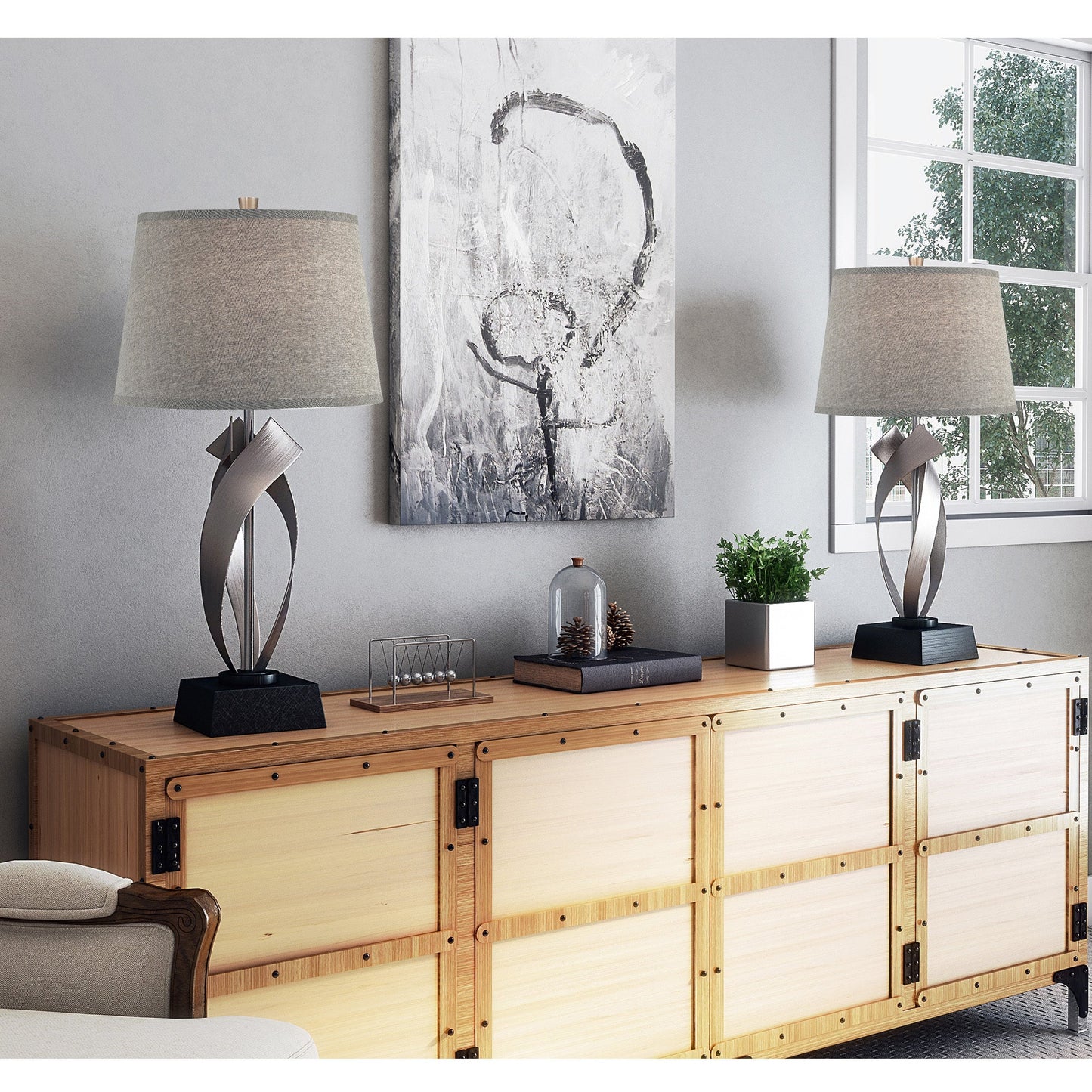 Wayde Modern Sculptural Table Lamp
