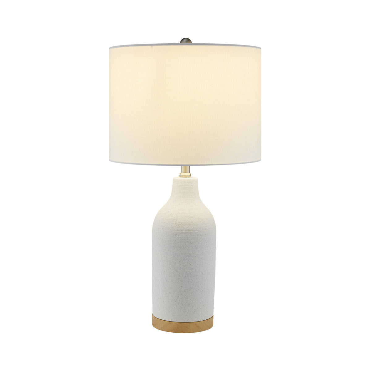 Myrna Two-Tone Ceramic Table Lamp with White Linen Shade