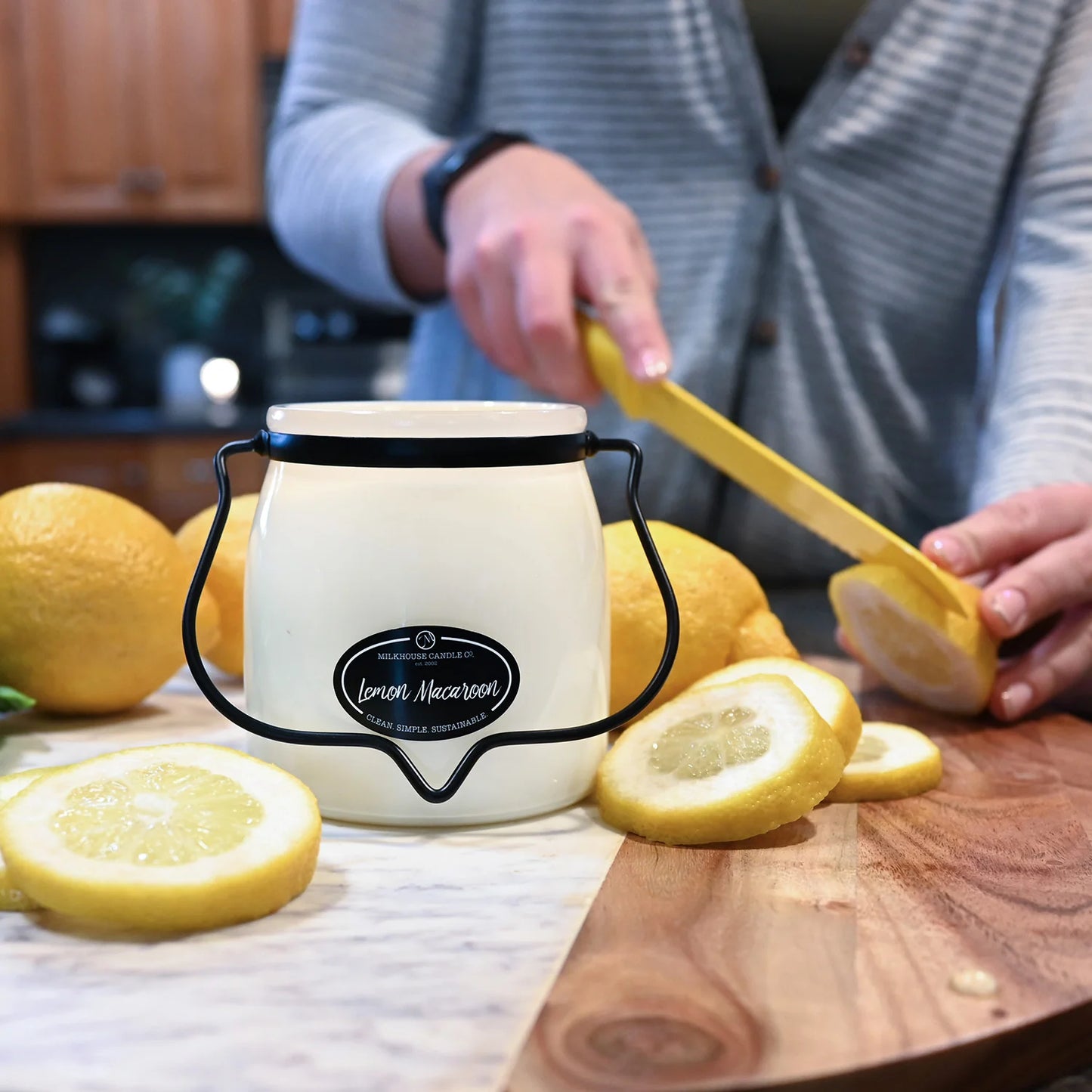 Lemon Macaroon Vanilla Citrus Jar Candle